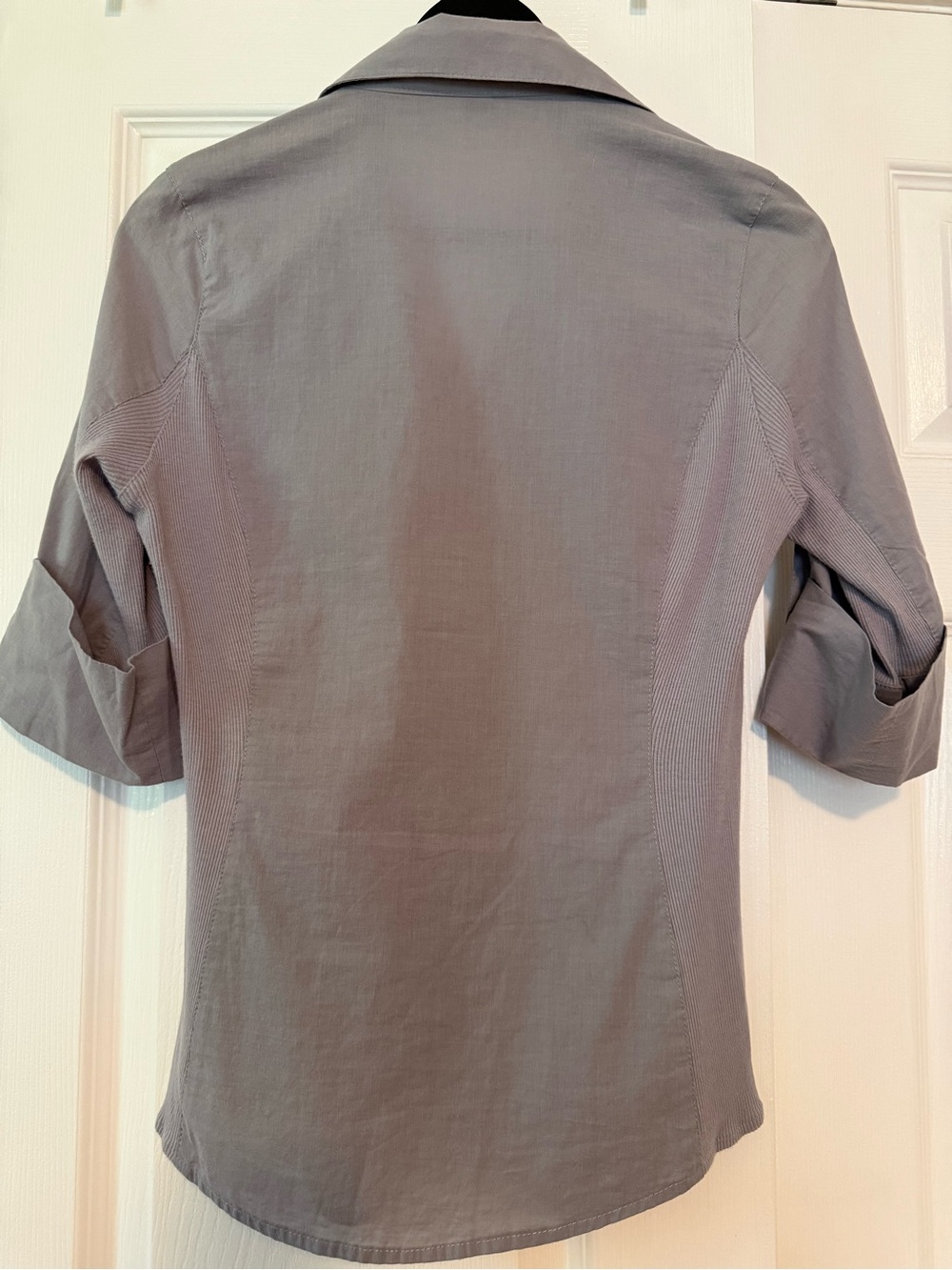 Majora Light Gray Button Blouse - Picture 2 of 3